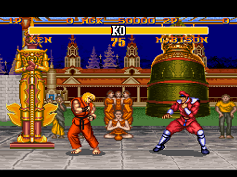 street fighter 2 bison's stage on snes